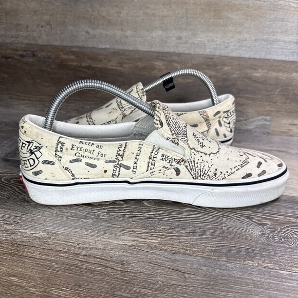 Vans x Harry Potter Mens 9/10.5W Marauder's Map Mischief Managed Classic Slip-On - Picture 8 of 15
